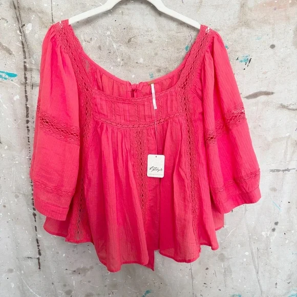Free People Can’t Help Lovin’ You Top in Poppy Red - Picture 3 of 6